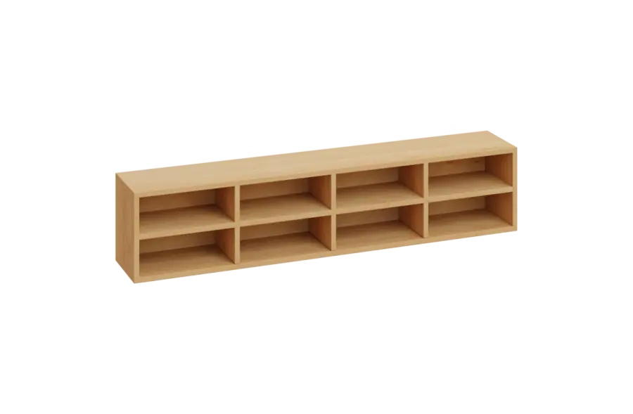 EP 8 x A4 police závěsná, javor horský